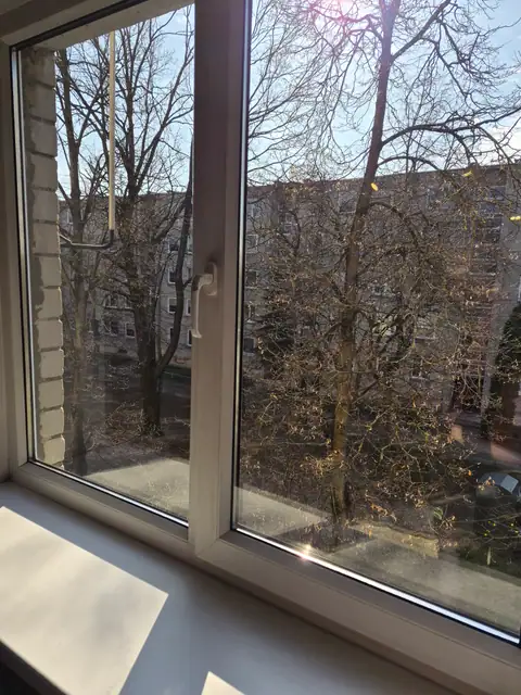 Langas ir palangė po valymo